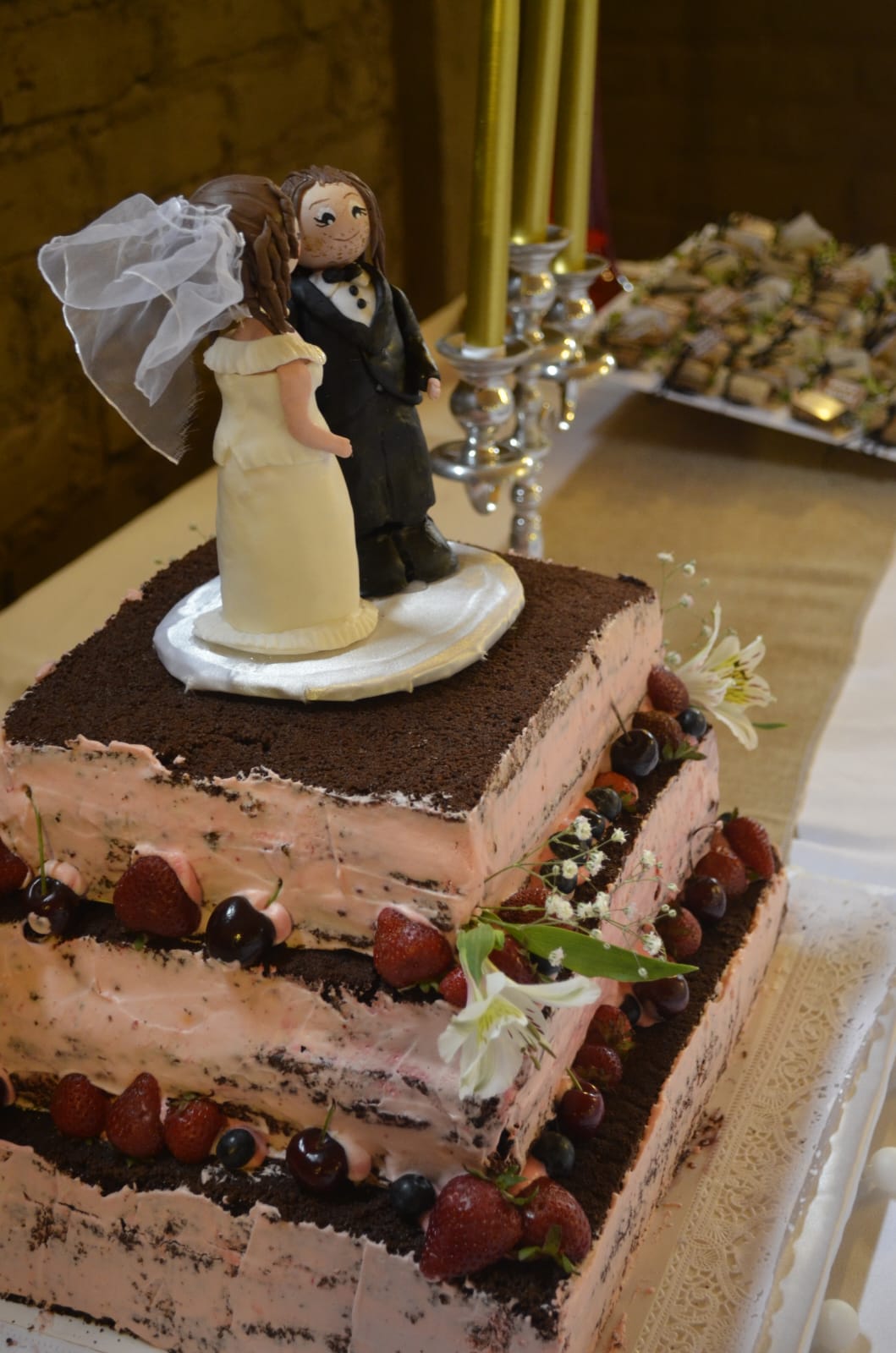 Torta Novios Fruta